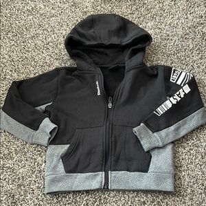 Reebok Kids Black and Gray Hoodie